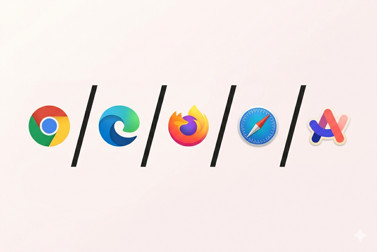 Chrome vs Edge vs Firefox vs Safari memory test comparison 2026